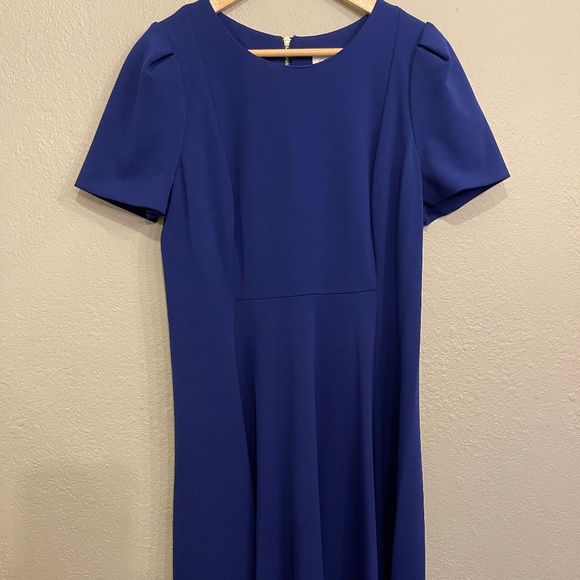 NWT Calvin Klein Blue Dress Sz 14 - Picture 1 of 7